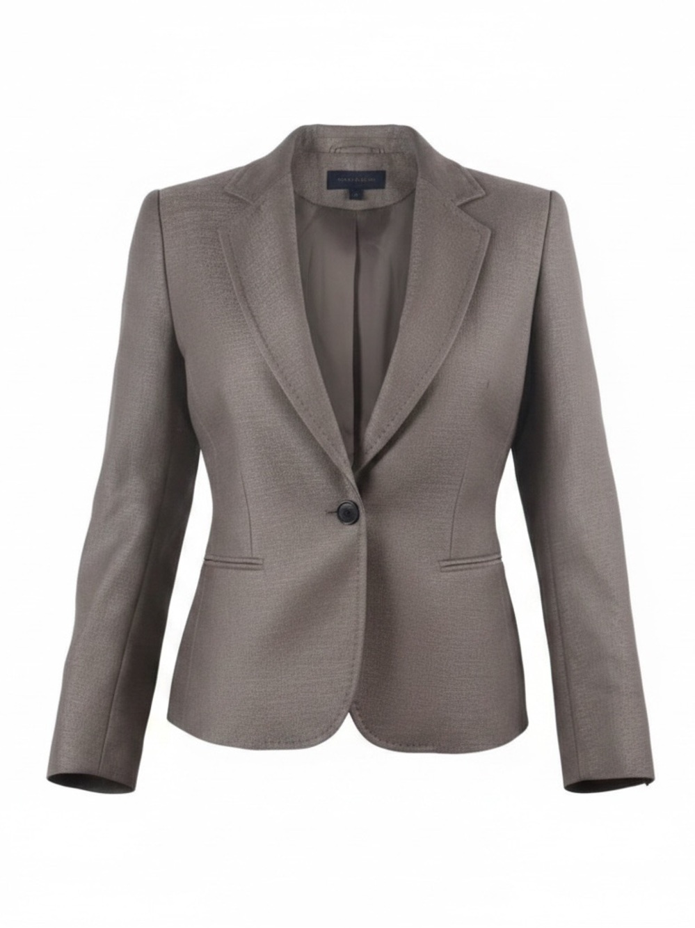 3.1 Phillip Lim 6 grey/silver wool blend silk lined2 button closure blazer